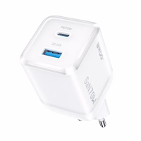 BWOO GaN wall įkroviklis CDA224 QC 70W 1 x USB 1 x USB-C, baltas