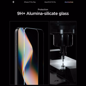 Spigen Glas.TR EZ Fit Pro grūdintas stiklas iPhone 16 Pro Max / 17 Pro Max - skaidrus