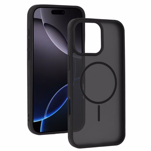 Magmat plonas dėklas Iphone 16 Pro Max juodas