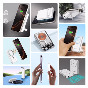 Wozinsky WLWP-10KA0Y3WS 22.5W PD Qi2 10000mAh su stovu Išorinė baterija (f) - balta
