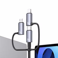 USAMS Laidas 240W 6w1 Fast charging 1,2m Data Cable Aluminium Alloy Sufeng Seria 2M (SJ737)