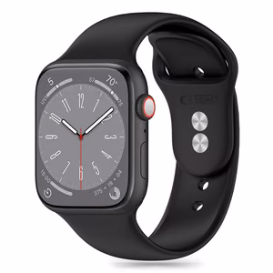 TECH-PROTECT SILICONE APPLE WATCH 4 / 5 / 6 / 7 / 8 / 9 / SE (38 / 40 / 41 MM) JUODAS