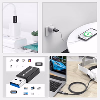 Adapteris Wozinsky (WAAC-01) iš USB į USB-C juodas