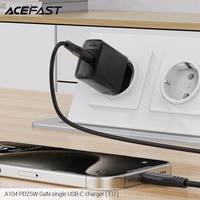 Įkroviklis Acefast A104 25W GaN USB-C juodas