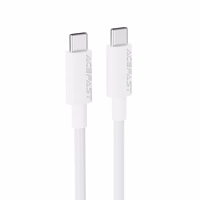 USB kabelis Acefast C18-03 60W USB-C to USB-C 1.2m baltas