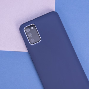 Matinis TPU dėklas for Samsung Galaxy S25 tamsiai mėlynas