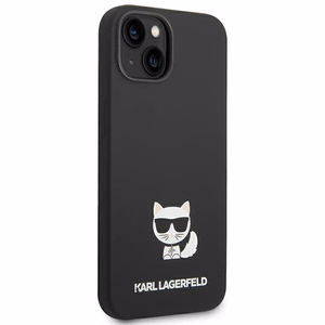 Karl Lagerfeld silikoninis Choupette Body dėklas iPhone 13 / 14 / 15 juodas