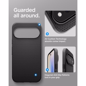 Spigen Liquid Air Mag MagSafe dėklas, skirtas Google Pixel 11 Pro XL, matinis juodas