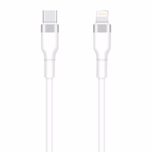 "Setty" USB-C - "Lightning" kabelis 1 m 3A KSC-L-130, baltas