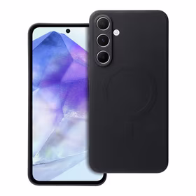 SILICONE MAG COVER dėklas telefonui suderinamas su Magnetiniu SAMSUNG A55 juoda