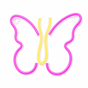 Neon LED Light BUTTERFLY rožinis NNE03 Neolia