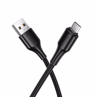 Kabelis USB A į Micro USB Hoco 2,4A 1 m X120 juodas
