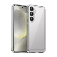 Kosminės erdvės dėklas su geliniu rėmeliu Samsung Galaxy S25+ - skaidrus