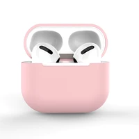 AirPods dėklas silikoninis minkštas ausinėms rožinis (C)