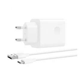Įkroviklis Huawei CP404B SuperCharge 22.5W USB-A + USB-A to USB-C cable 1.0m baltas