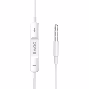 BWOO проводные наушники 3.5mm стерео белый