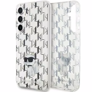 Karl Lagerfeld KLHCS23FEHNCMKLT S23 FE S711 skaidrus kietas dėklas monograma Choupette
