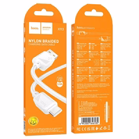 Kabelis USB A į USB C Hoco 3A 1 m X113 baltas