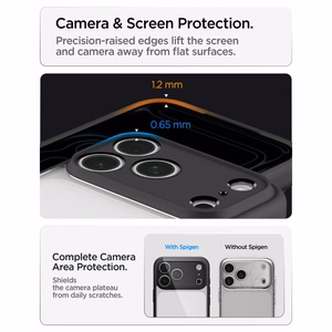 Spigen Ultra Hybrid dėklas, skirtas iPhone 18 Pro Max / 17 Pro Max – spalva: matinė juoda