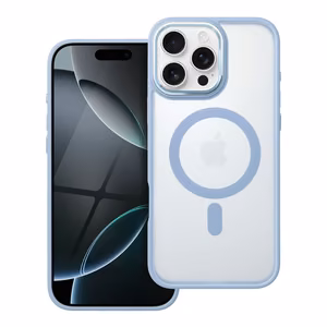 Dėklas telefonui MATTE MAG COVER, suderinamas su MagSafe IPHONE 16 Pro Max, mėlynas