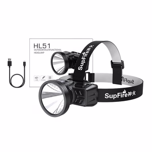 Superfire HL51 galvos žibintuvėlis, 160 lm, micro-USB, 4 režimai, 300 m