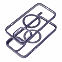 Dėklas telefonui COLOR EDGE MAG COVER suderinamas su MagSafe IPHONE 16 Pro - violetinis