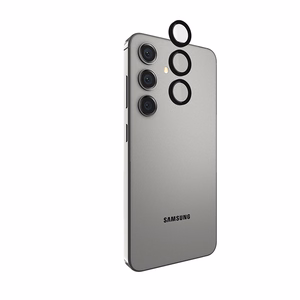 Case-Mate Aluminum Ring Lens Protector apsauginis kameros lęšių stiklas, skirtas Samsung Galaxy S24, juodas