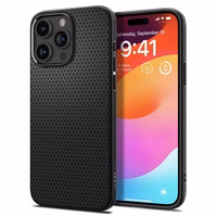 Spigen Liquid Air iPhone 15 Pro dėklas - matinė juoda
