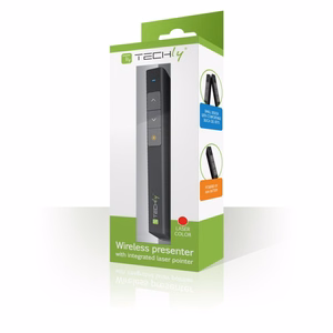 Techly ITC-LASER26 belaidis valdymo pultas pristatymams RF Juoda