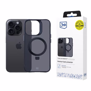 3mk Smoke Чехол Mag&Stand для Apple iPhone 16 Pro Max - чёрный