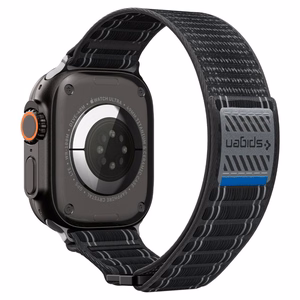 SPIGEN WBF0 dirželis APPLE WATCH 8 / 9 / 10 / 11 / SE / ULTRA (44 / 45 / 46 / 49 MM) juodas