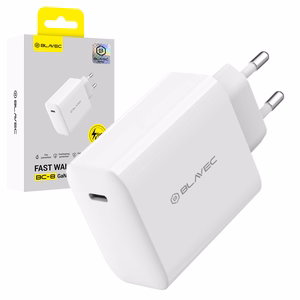 Blavec sieninis įkroviklis BC-8 GaN4 - Type C - PD QC 65W 3A (TCBC8G4-CW653A) baltas
