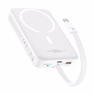 Magnetinė išorinė baterija Baseus Mini 10000mAh 30W (balta) Bayern Edition