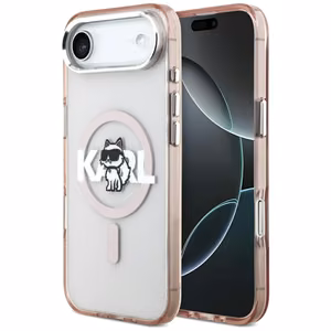 Karl Lagerfeld IML Choupette Sketch Logo MagSafe Чехол для iPhone 17 Air - розовый