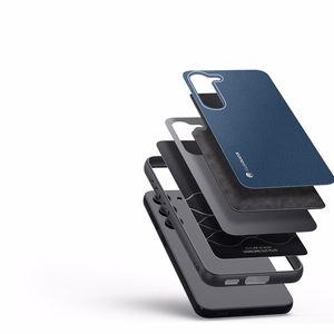 Dux Ducis Fino dėklas Samsung Galaxy S23+ su silikoniniu rėmeliu mėlynas