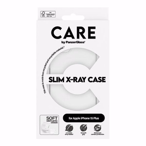 CARE by PanzerGlass plonas X-Ray dėklas telefonui iPhone 15 Plus - skaidrus