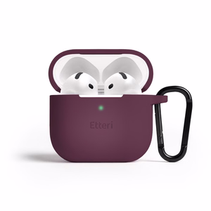 Etteri silicone case for AirPods 4 dark cherry