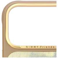 Nimmy Gentle Pets Series Dog MagSafe dėklas iPhone 17 Pro Max rudas