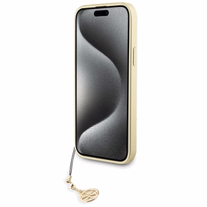 Guess 4G Charms Collection dėklas telefonui iPhone 15 Plus - pilkas