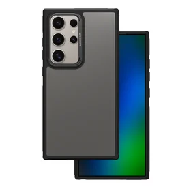Crystal Black dėklas telefonui Samsung Galaxy S24 Ultra juodas