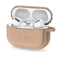 Tech-Protect silikoninis virvelės dėklas Apple AirPods Pro 1 / 2 - šviesiai rudos spalvos