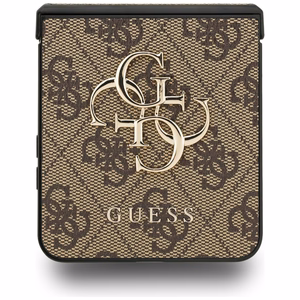 Guess Big 4G Logo Classic Logo dėklas telefonui Samsung Galaxy Z Flip 7 - rudas