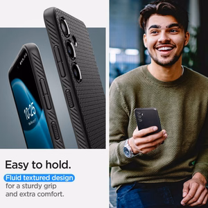 Spigen Liquid Air dėklas telefonui Samsung Galaxy S24 - matinė juoda