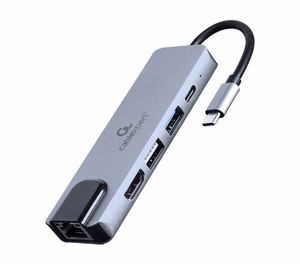 Gembird USB-C į HDMI/USB3 5in1 adapteris