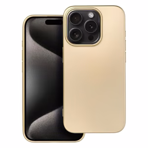 Чехол для iPhone 15 Pro Metallic золотой