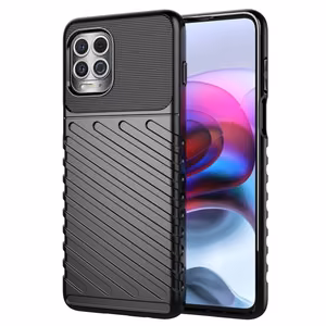 Thunder dėklas lankstus tvirtas apsauginis dangtelis TPU dėklas Motorola Moto G100 / Edge S juodas