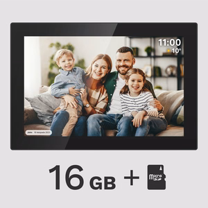 Kruger&Matz FRAMEO Wi-Fi skaitmeninis nuotraukų rėmelis, 10,1 col., juodas
