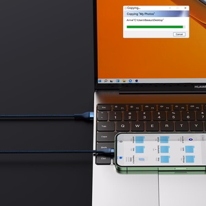 Baseus kabelis Flash Series II 3 in 1 - USB į Type C, Lightning, Micro USB - 66W 6A 1,2 metro (CASS040003) mėlynas