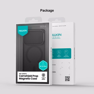 Nillkin CamShield Prop magnetinis dėklas iPhone 17 Pro / iPhone 18 Pro, juodas