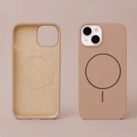 Silikoninis Itin plonas Magnetinis dėklas telefonui iPhone 12 / 12 Pro 6,1" rudas